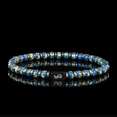 Deep Blue Miyuki Bead & Hematite Bracelet(4mm)