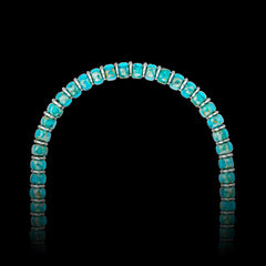 Blue & Hematite Necklace(6mm)