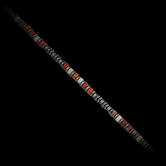 Multicolor Picasso Stone and Hematite Necklace(4mm)