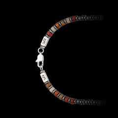 Multicolor Picasso Stone and Hematite Necklace(4mm)