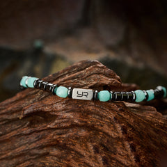 Amazonite & Hematite Bracelet(4mm)