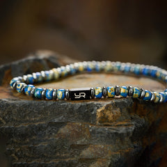 Deep Blue Miyuki Bead & Hematite Bracelet(4mm)