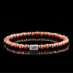 Red Miyuki Bead & Hematite Bracelet(4mm)