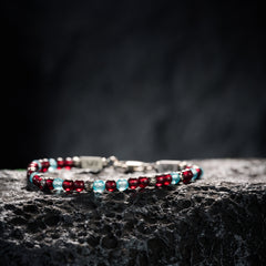 Garnet & Topaz Bracelet(4mm)