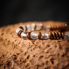 Topaz & Hematite Bracelet(4mm)