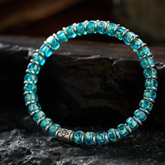 Blue & Hematite Bracelet(6mm)