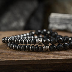 Black Agate Bracelet(7mm)