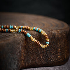 Citrine & Hematite Bracelet(4mm)