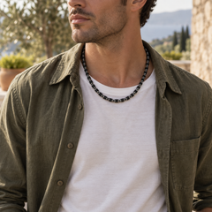 Lava Stone Necklace(6mm)