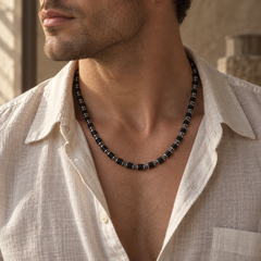 Lava Stone Necklace(6mm)
