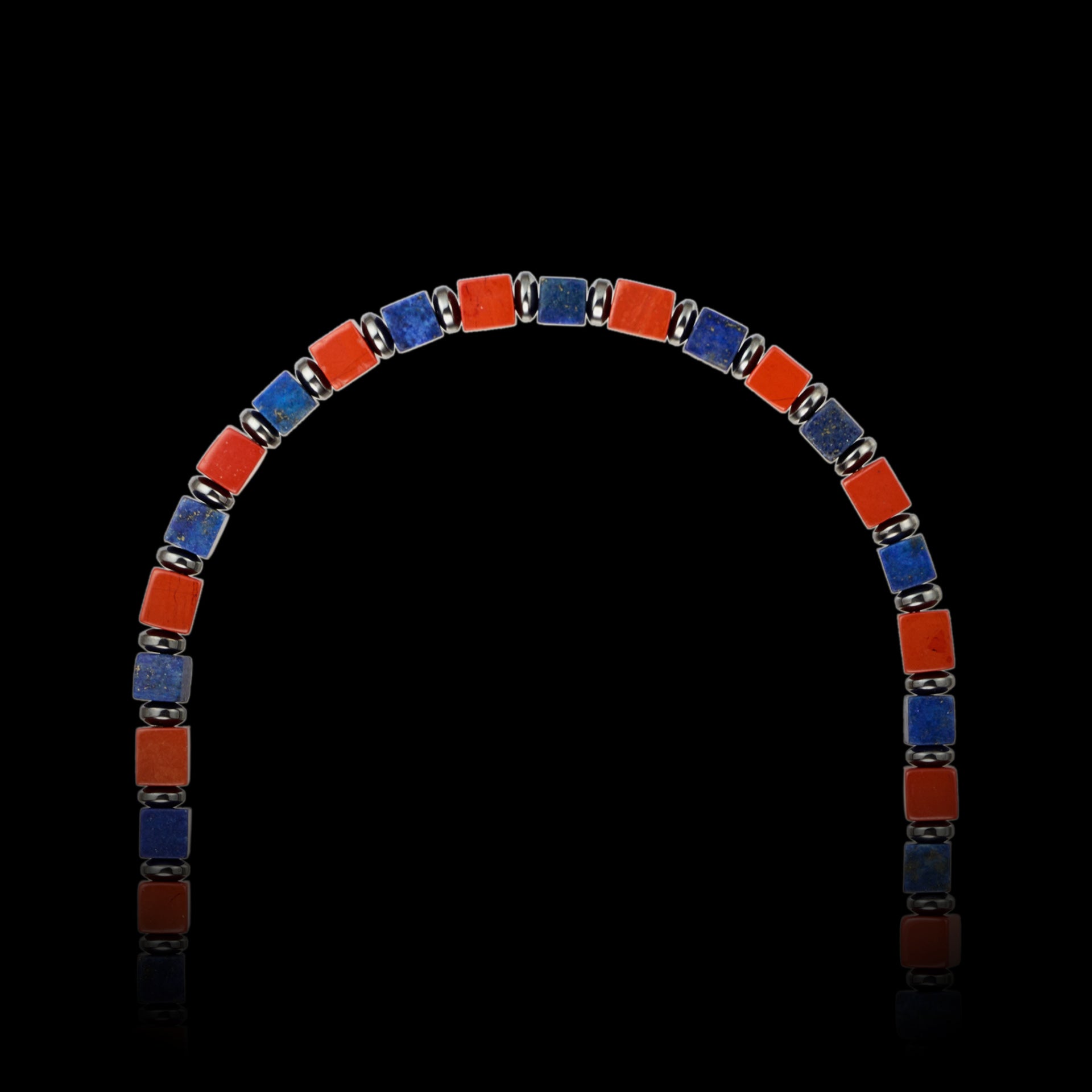 Lapis Lazuli and Red Stone Necklace