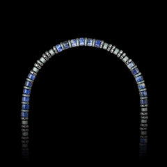 Blue Vein Stone Necklace