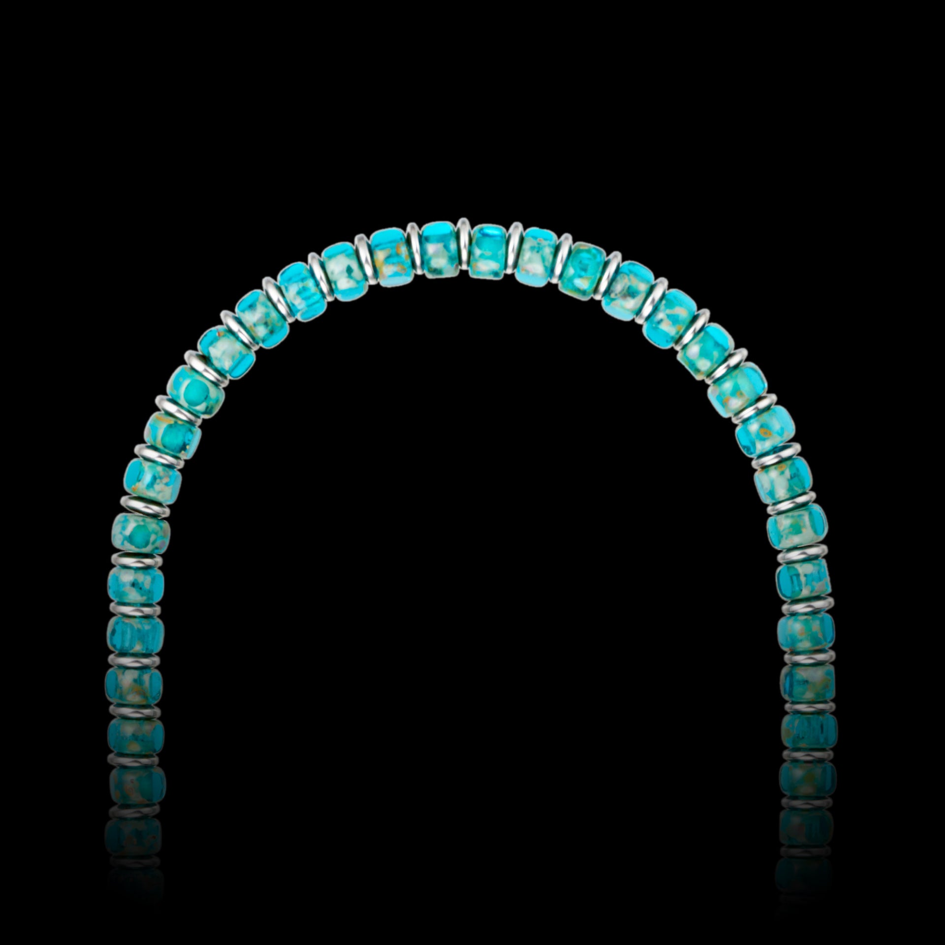 Blue & Hematite Necklace（6mm）