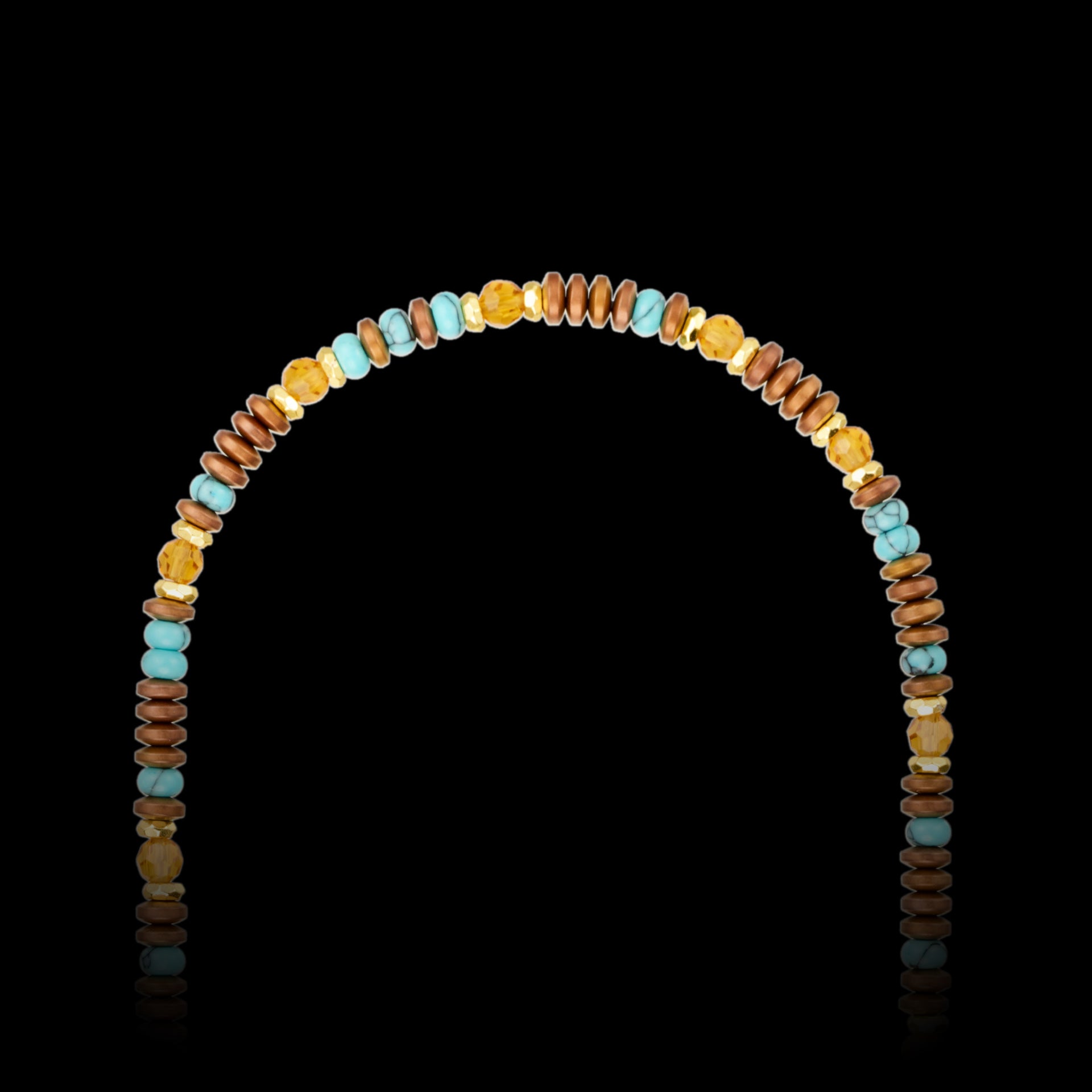 Citrine and Hematite Necklace（4mm）