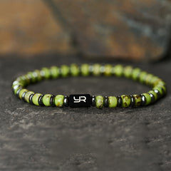 Green Miyuki Bead & Hematite Bracelet（4mm）