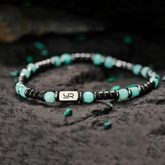 Amazonite & Hematite Bracelet（4mm）