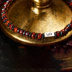 Red Miyuki Bead & Hematite Bracelet（4mm）