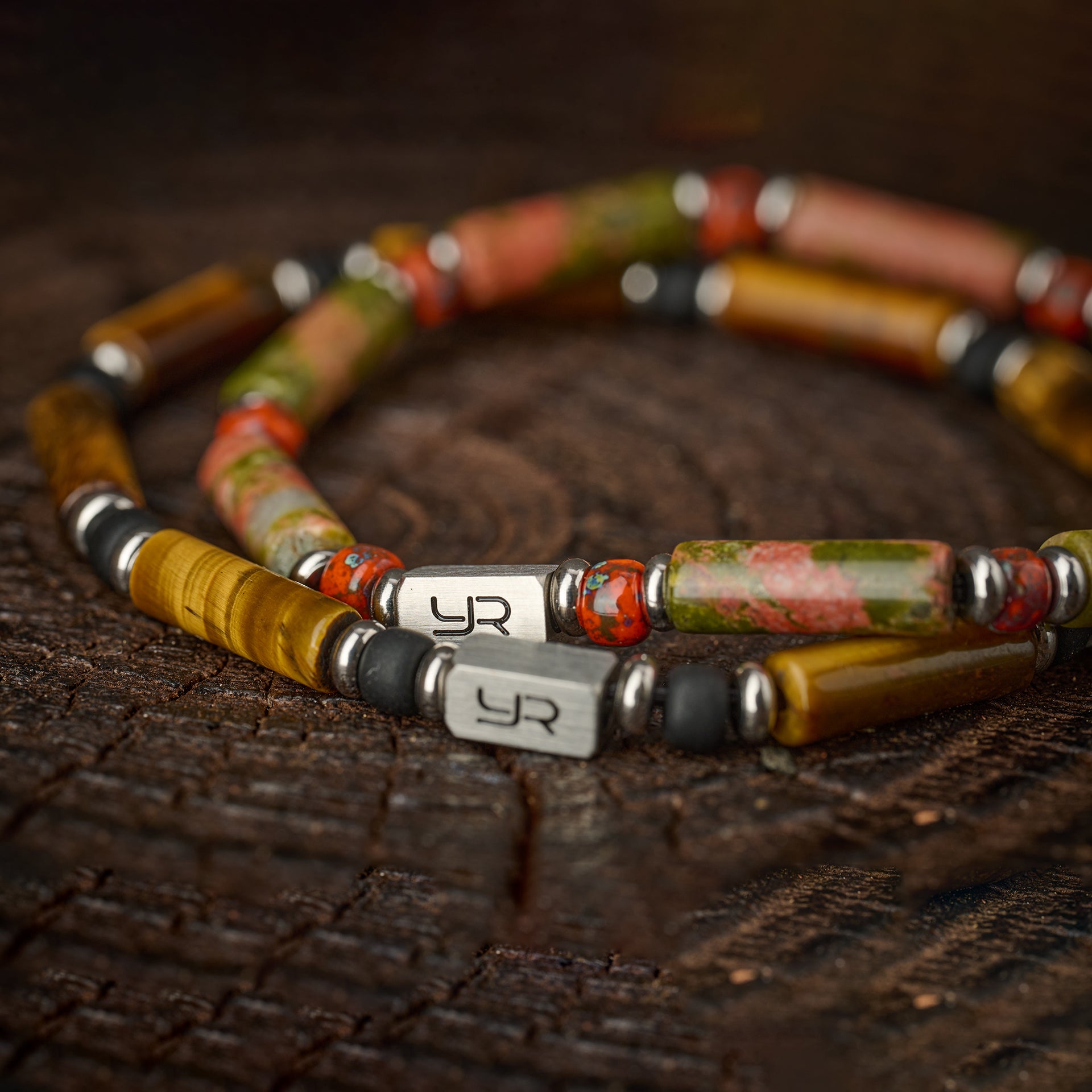 Long-Cut Tiger Eye Bracelet（4mm）