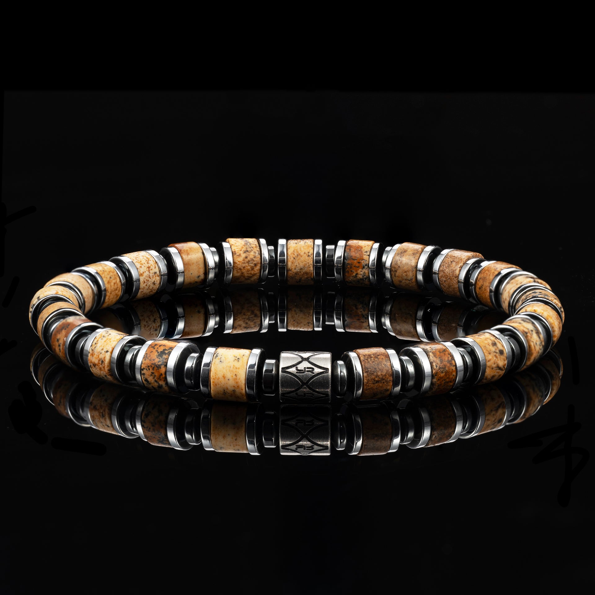 Picture Jasper Bracelet（6mm）