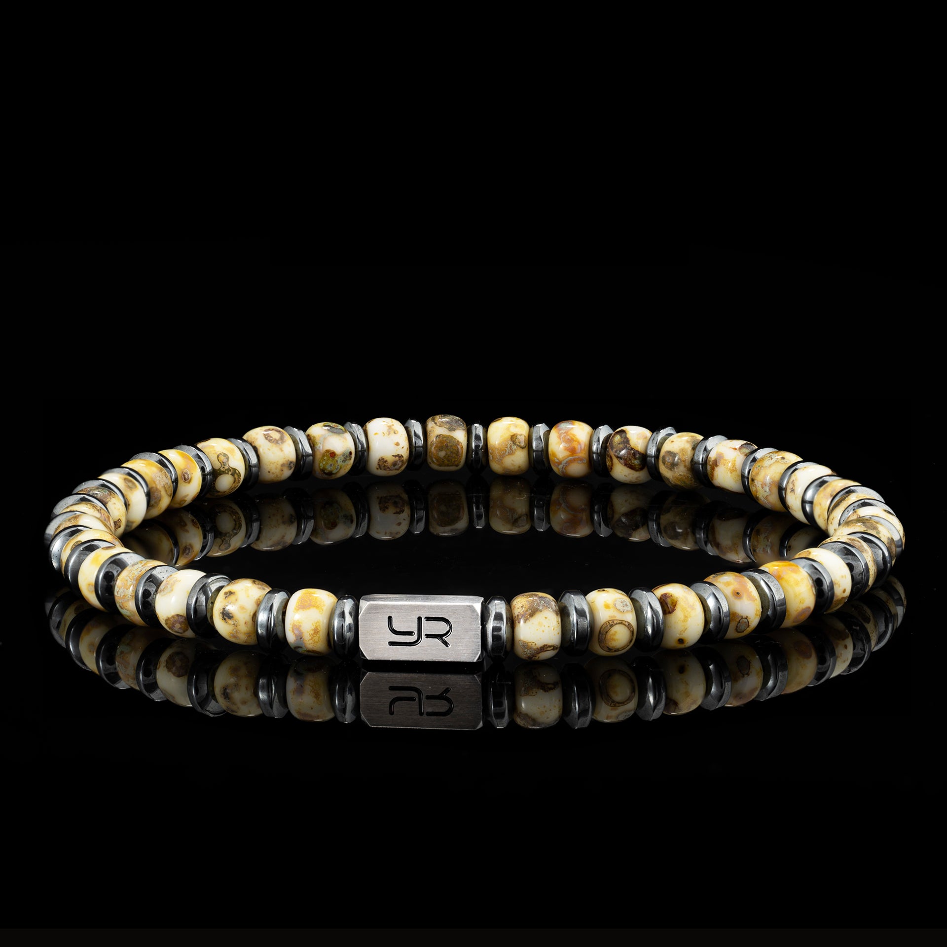 Yellow Miyuki Bead & Hematite Bracelet（4mm）