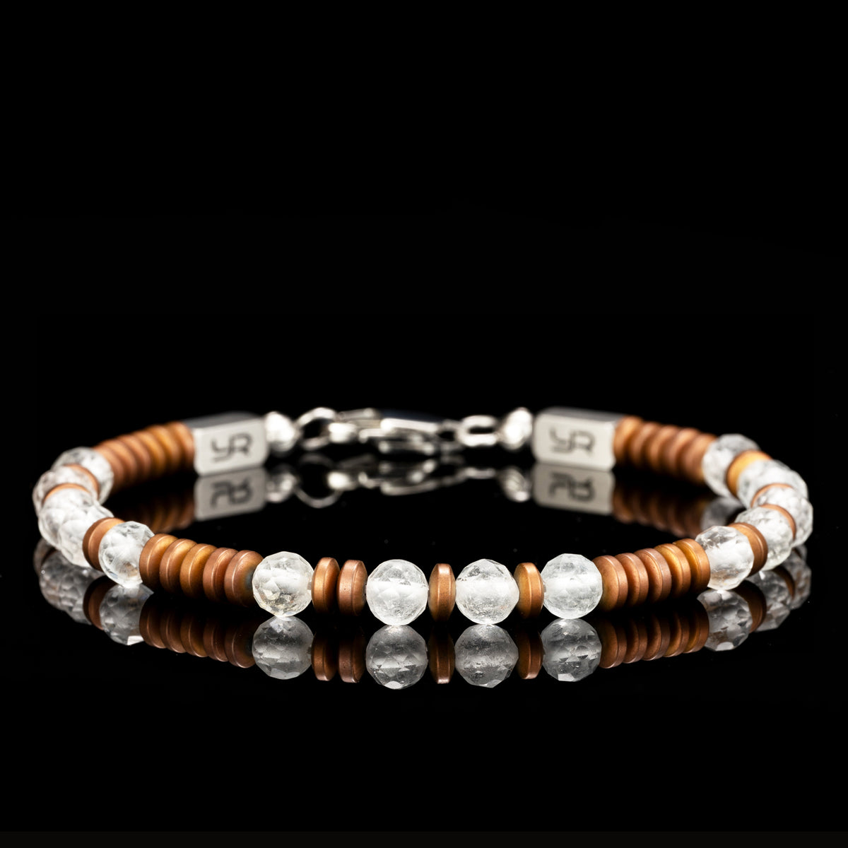 Topaz & Hematite Bracelet（4mm）