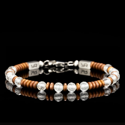 Topaz & Hematite Bracelet（4mm）