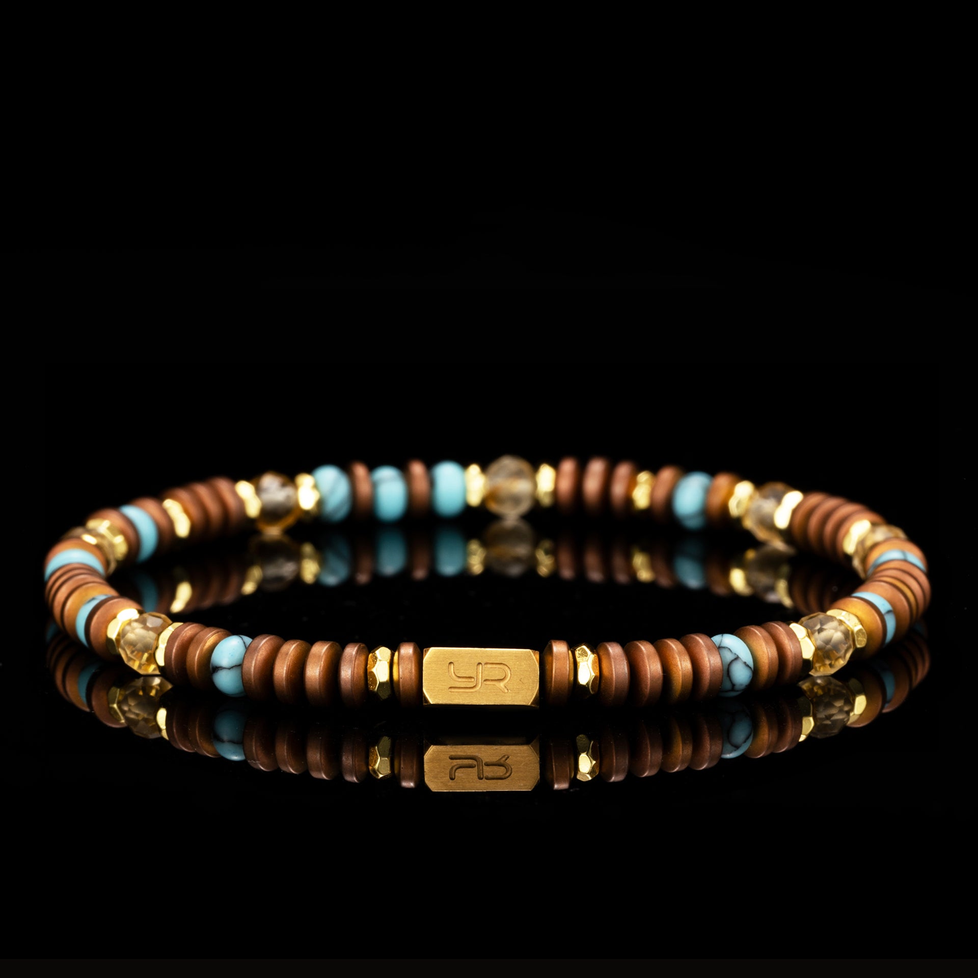 Citrine & Hematite Bracelet（4mm）