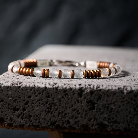 Topaz & Hematite Bracelet（4mm）