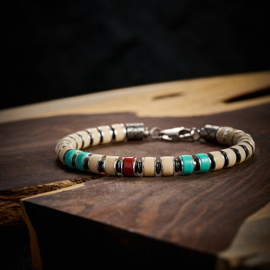 White Fossil Bracelet（6mm）