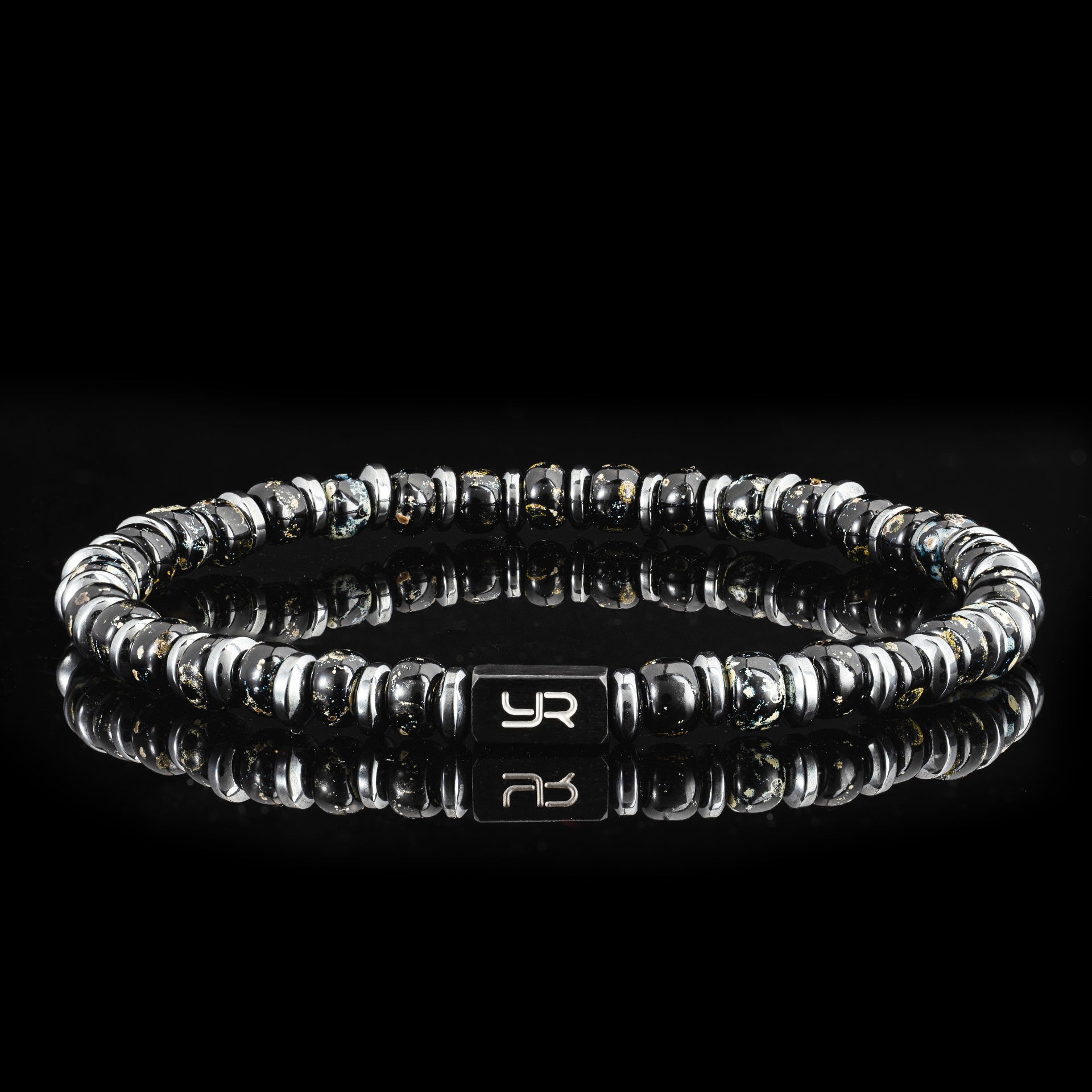Black Miyuki Bead & Hematite Bracelet（4mm）