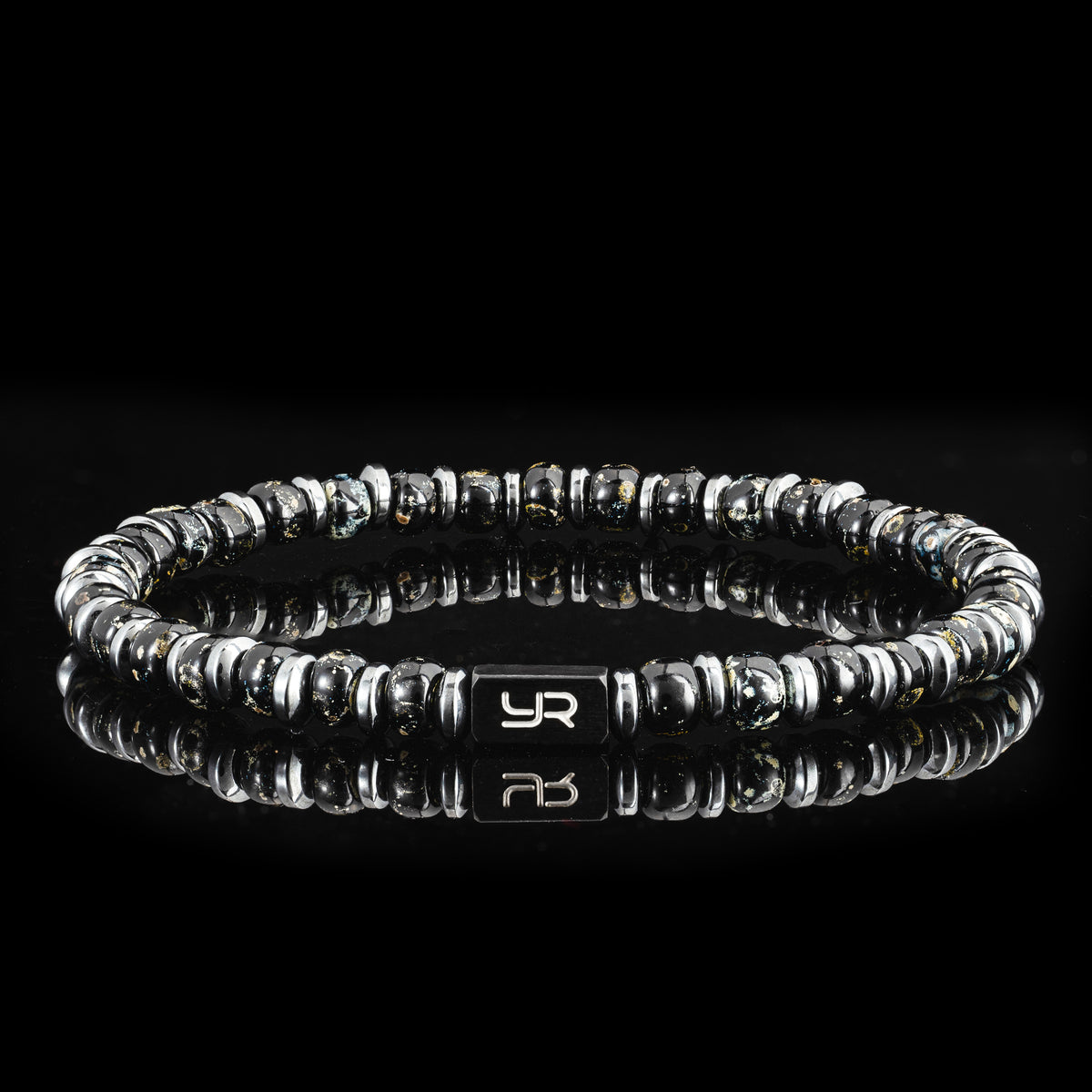 Black Miyuki Bead & Hematite Bracelet（4mm）