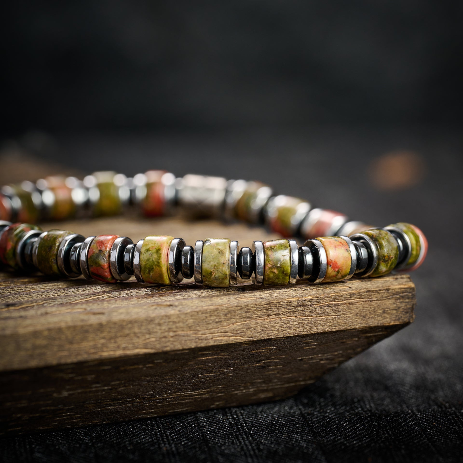 Green Epidote Bracelet II（6mm）