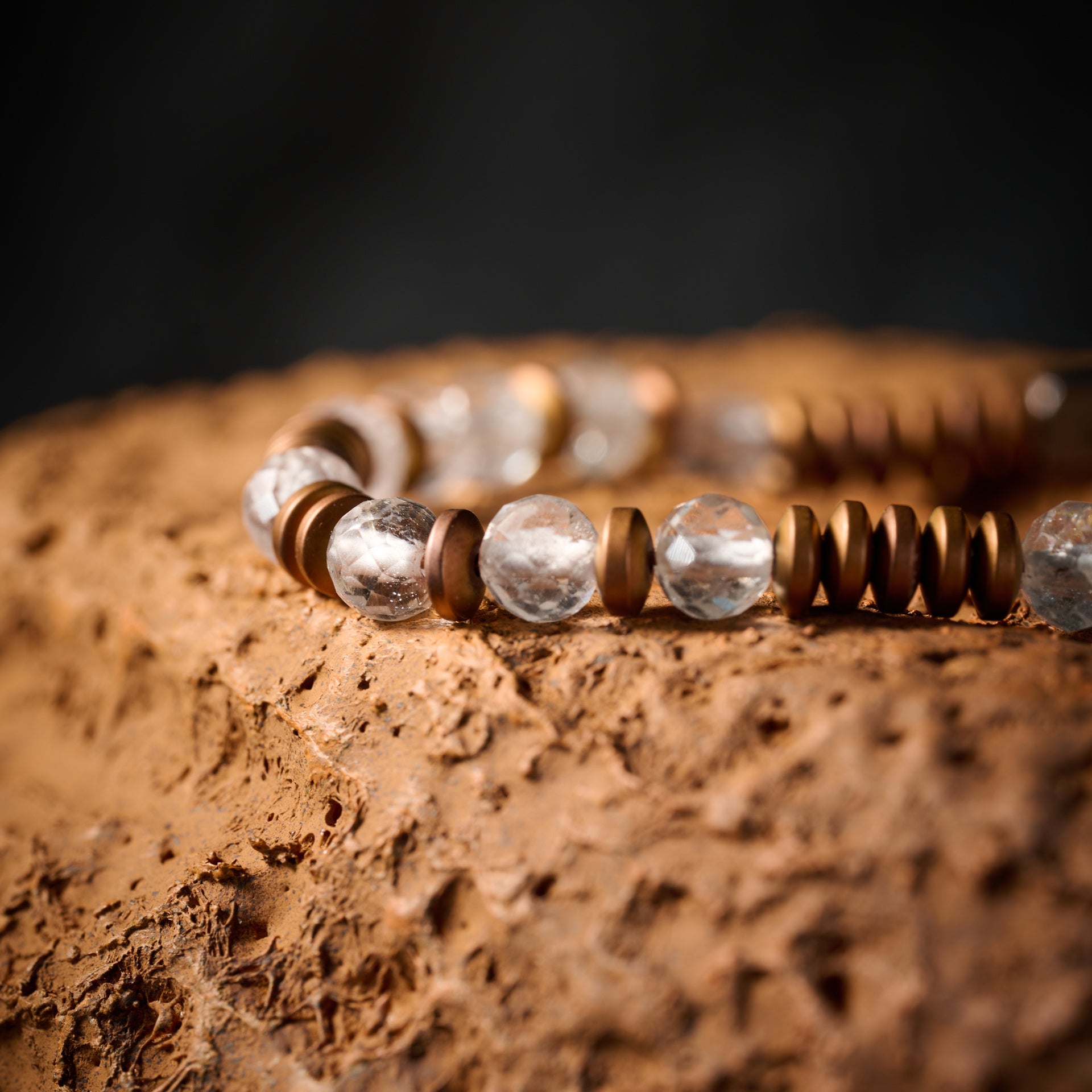 Topaz & Hematite Bracelet（4mm）