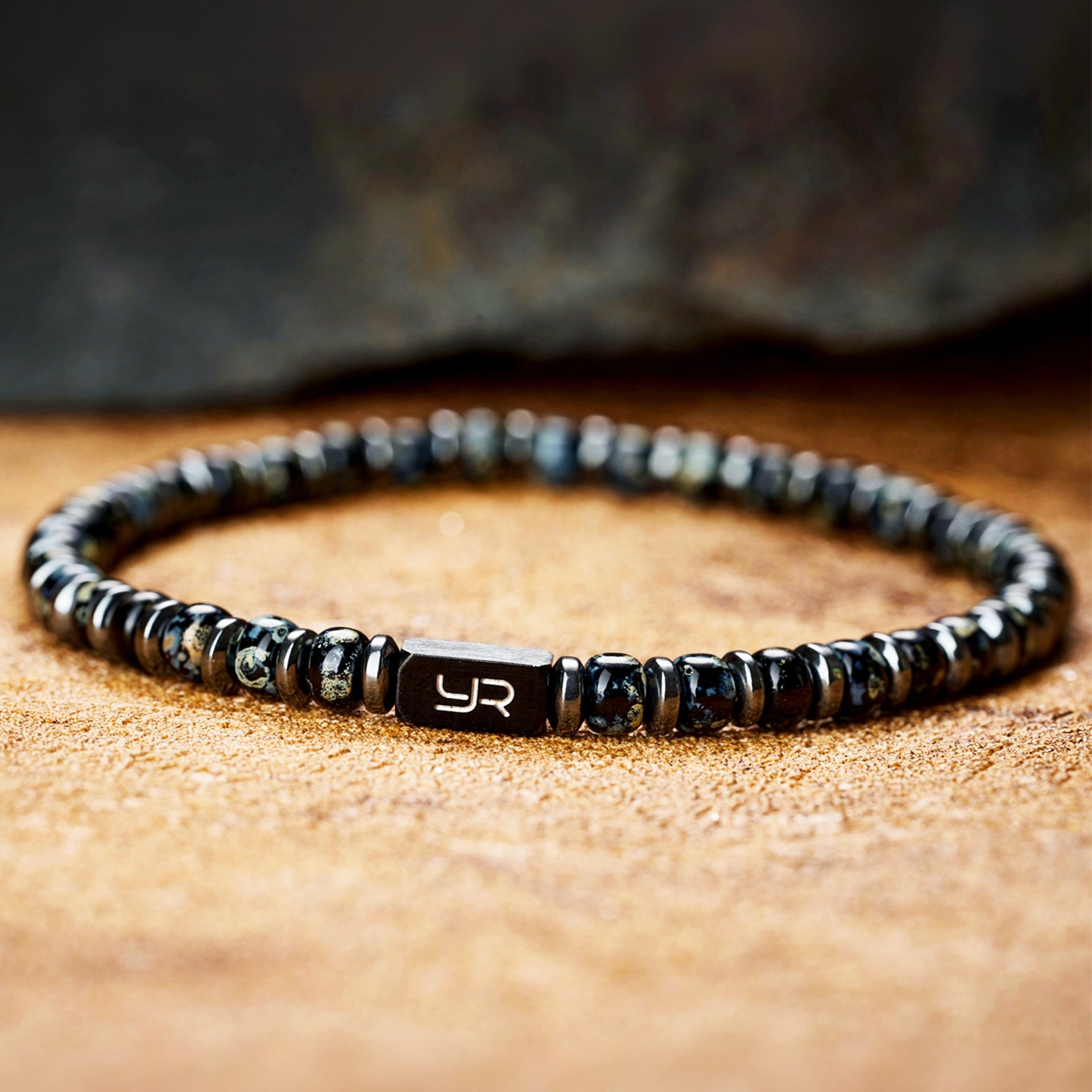 Black Miyuki Bead & Hematite Bracelet（4mm）