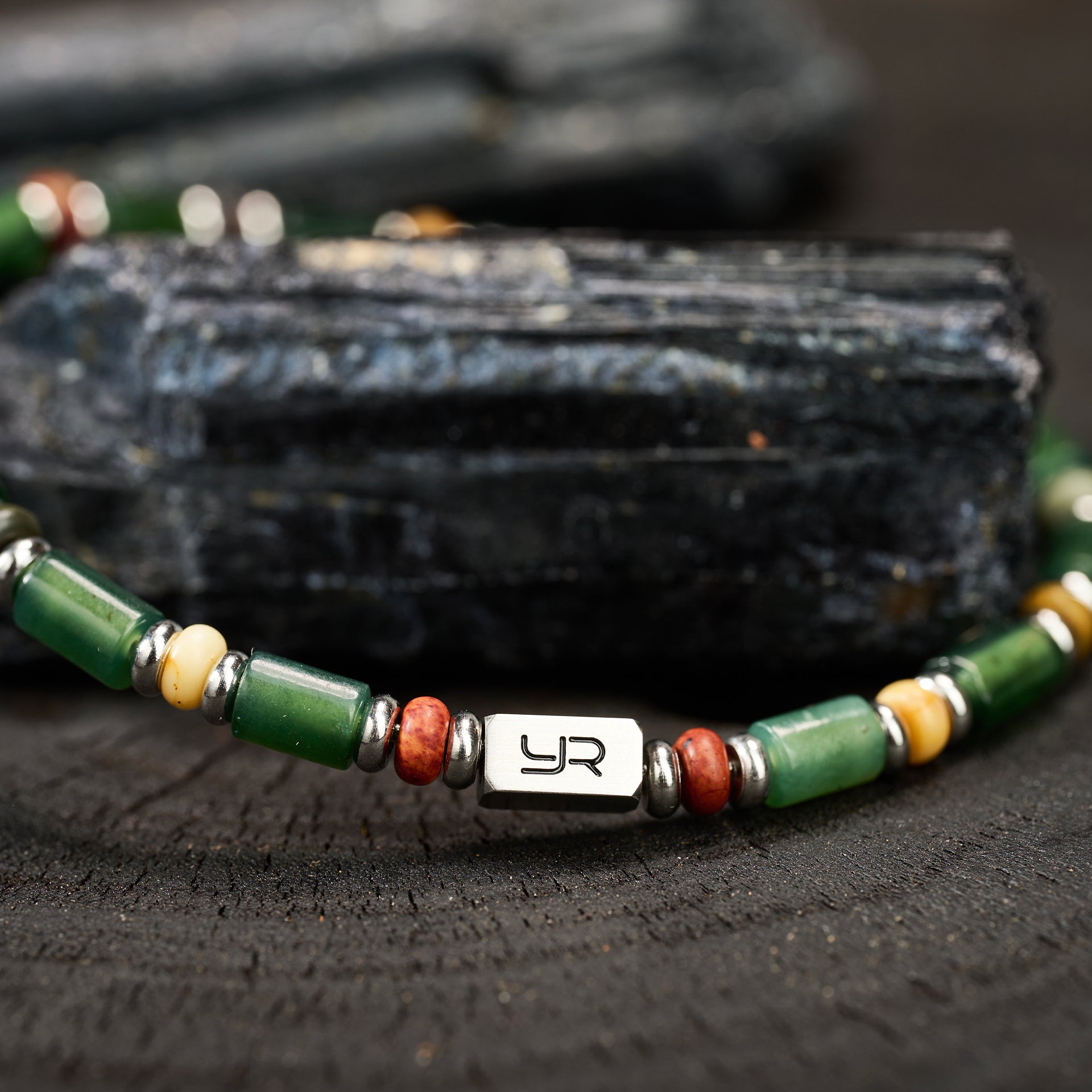 Qing Green Xiuyan Jade Bracelet（4mm）