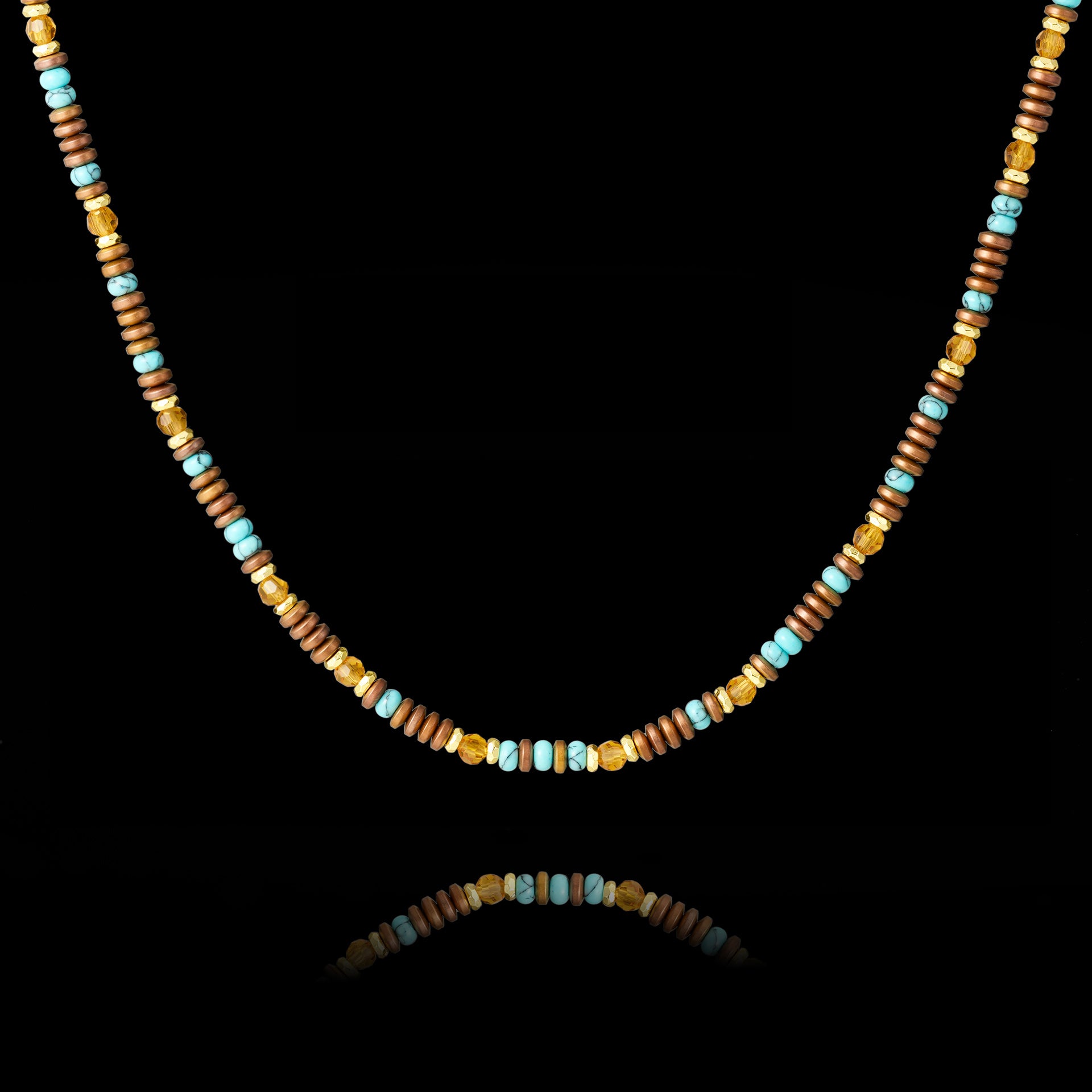 Citrine and Hematite Necklace（4mm）