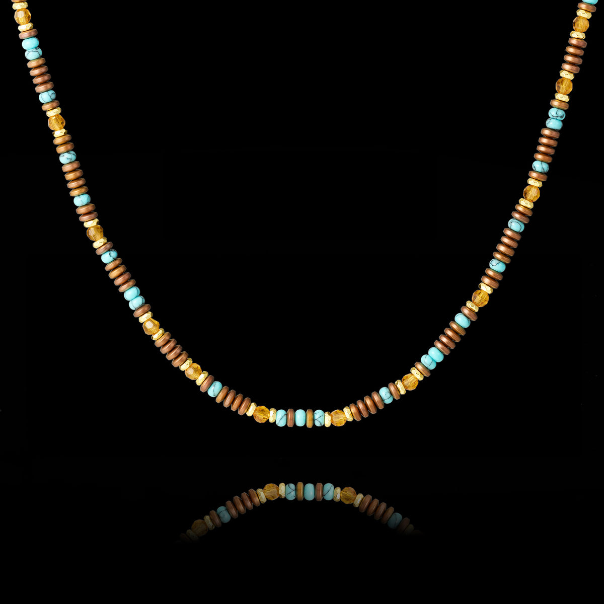 Citrine and Hematite Necklace（4mm）