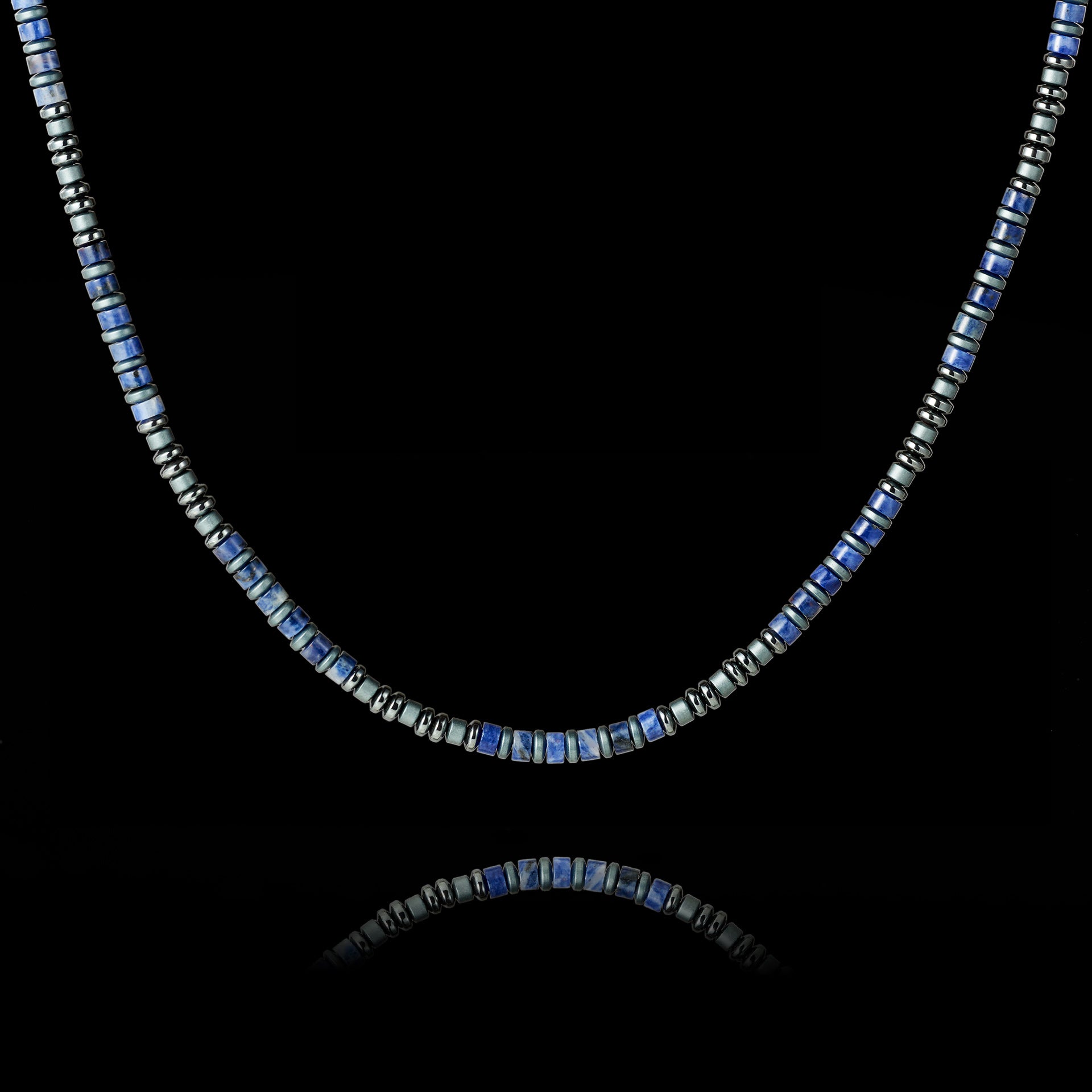 Blue Vein Stone Necklace