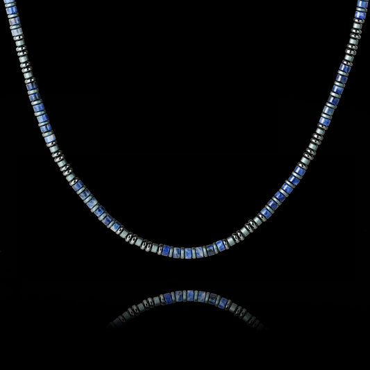 Blue Vein Stone Necklace