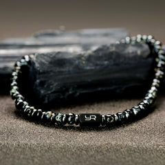 Black Miyuki Bead & Hematite Bracelet（4mm）