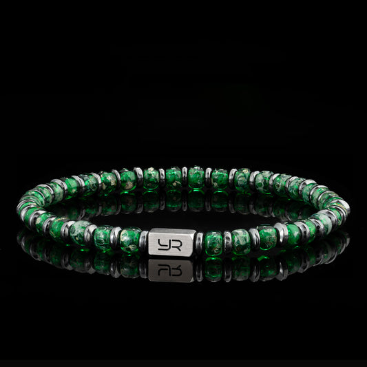 Green Miyuki Bead & Hematite Bracelet（4mm）