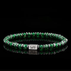 Green Miyuki Bead & Hematite Bracelet（4mm）