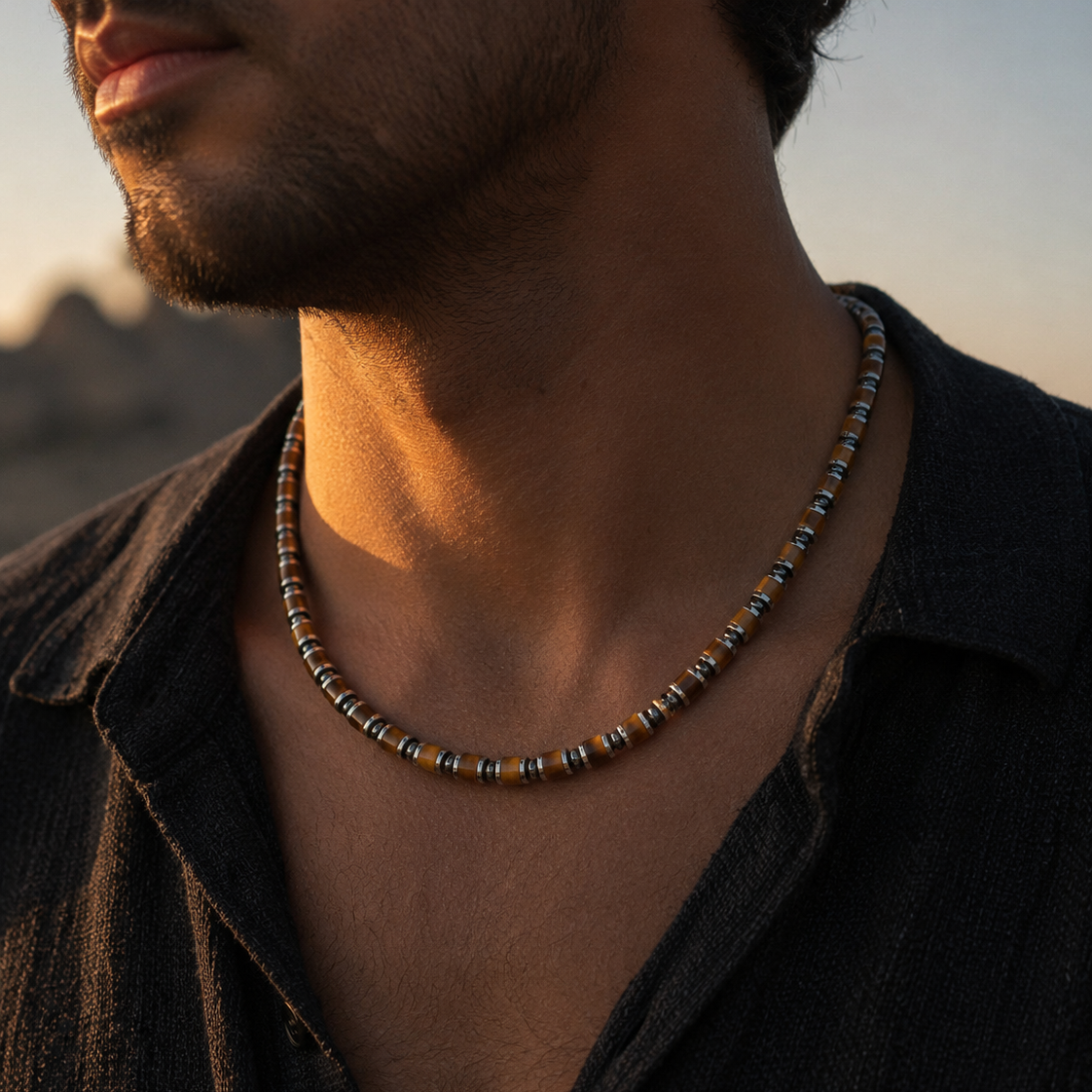 Tiger’s Eye Necklace（6mm）
